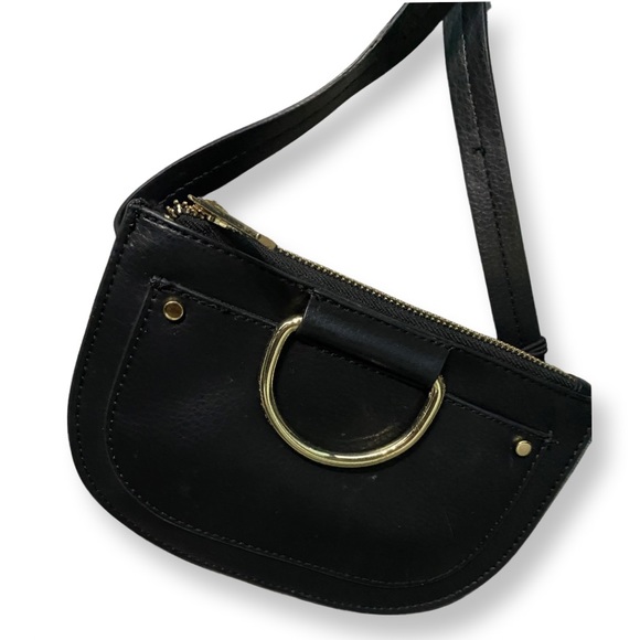 Zara Bags Zara Black Leather Fanny Belt Poshmark